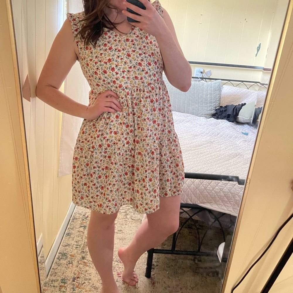 Floral swing dress